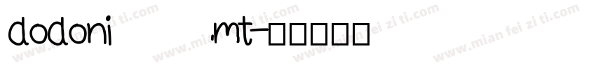 dodoni mt字体转换